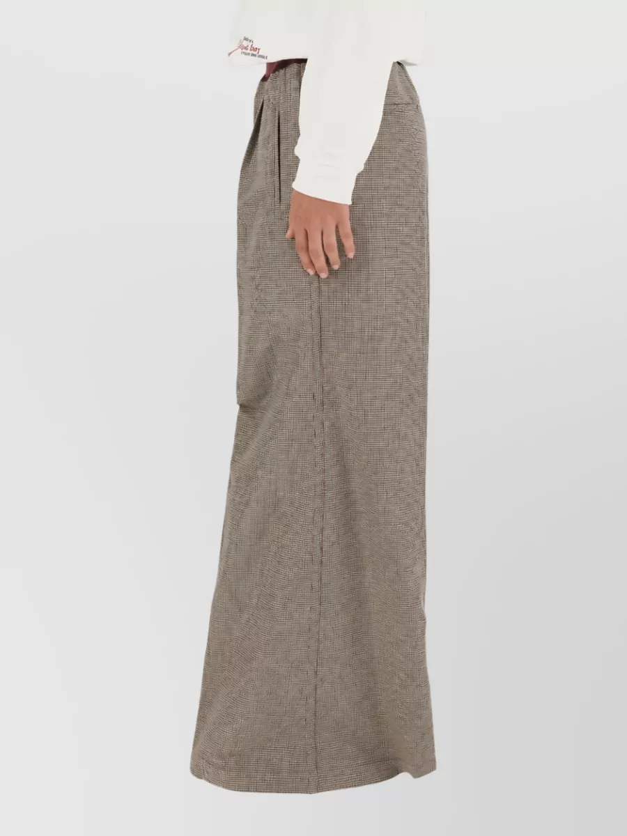 Marni Checked Wide-Leg Trousers
