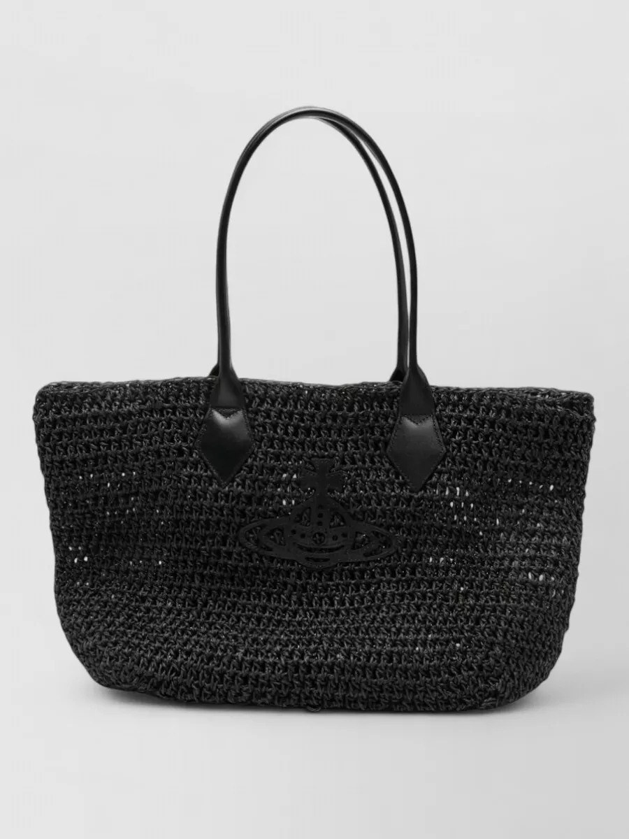 Vivienne Westwood shopper raffia beach bag