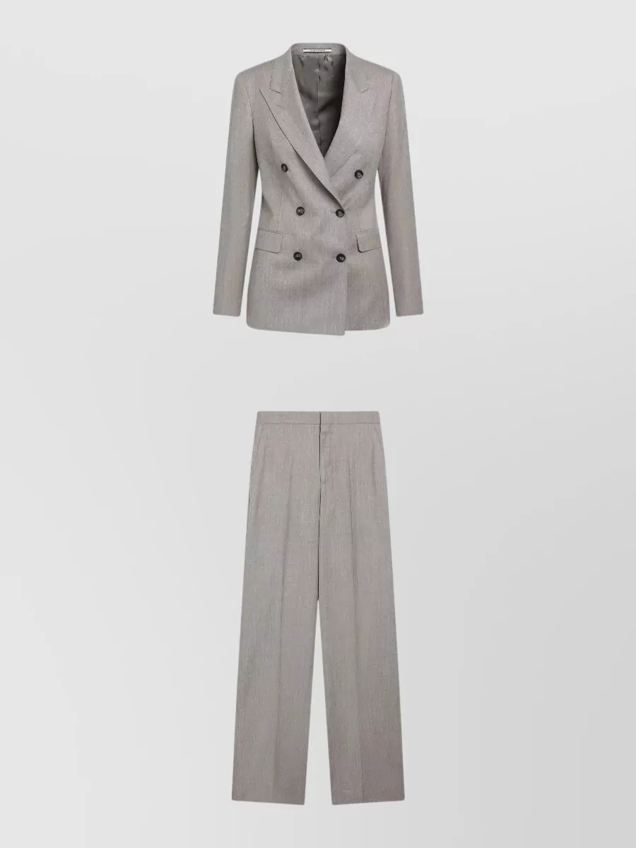 Tagliatore Wool silk trouser suit