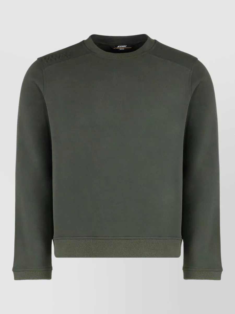 K-way cashmere-blend ribbed crewneck sweater