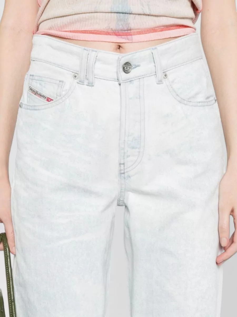 Diesel Denim High-Rise Straight-Leg Jeans