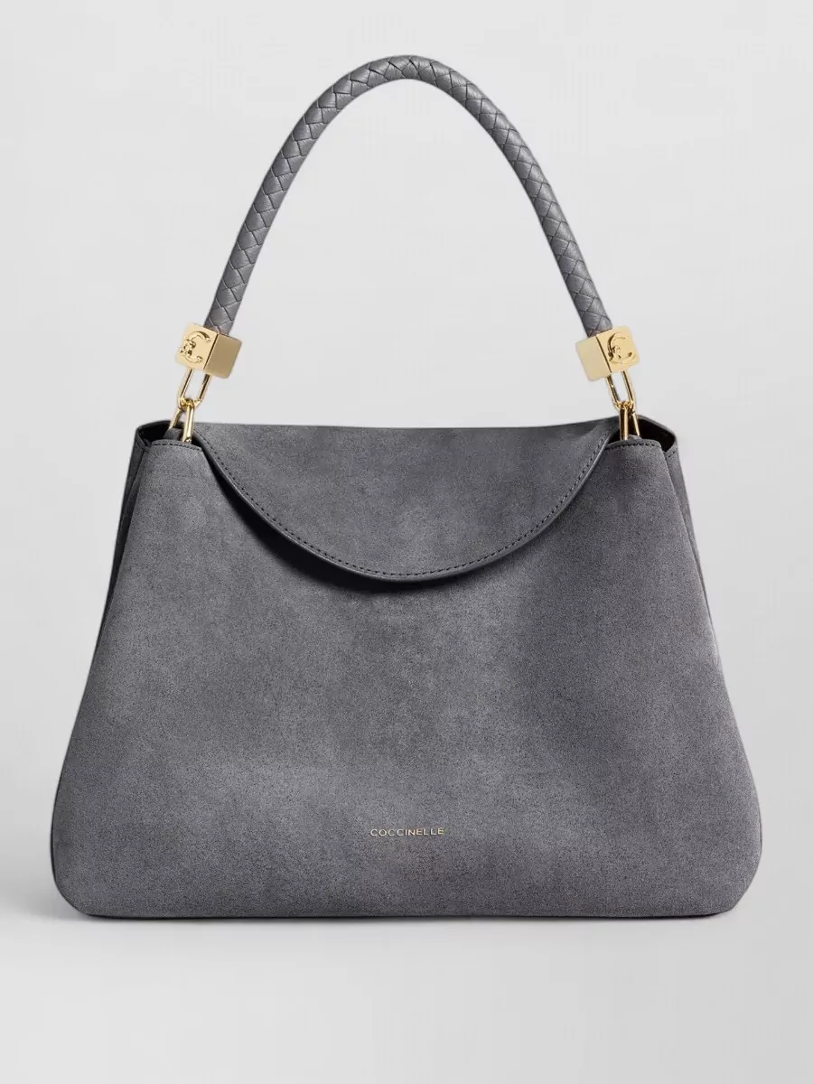 Coccinelle suede leather shoulder bag