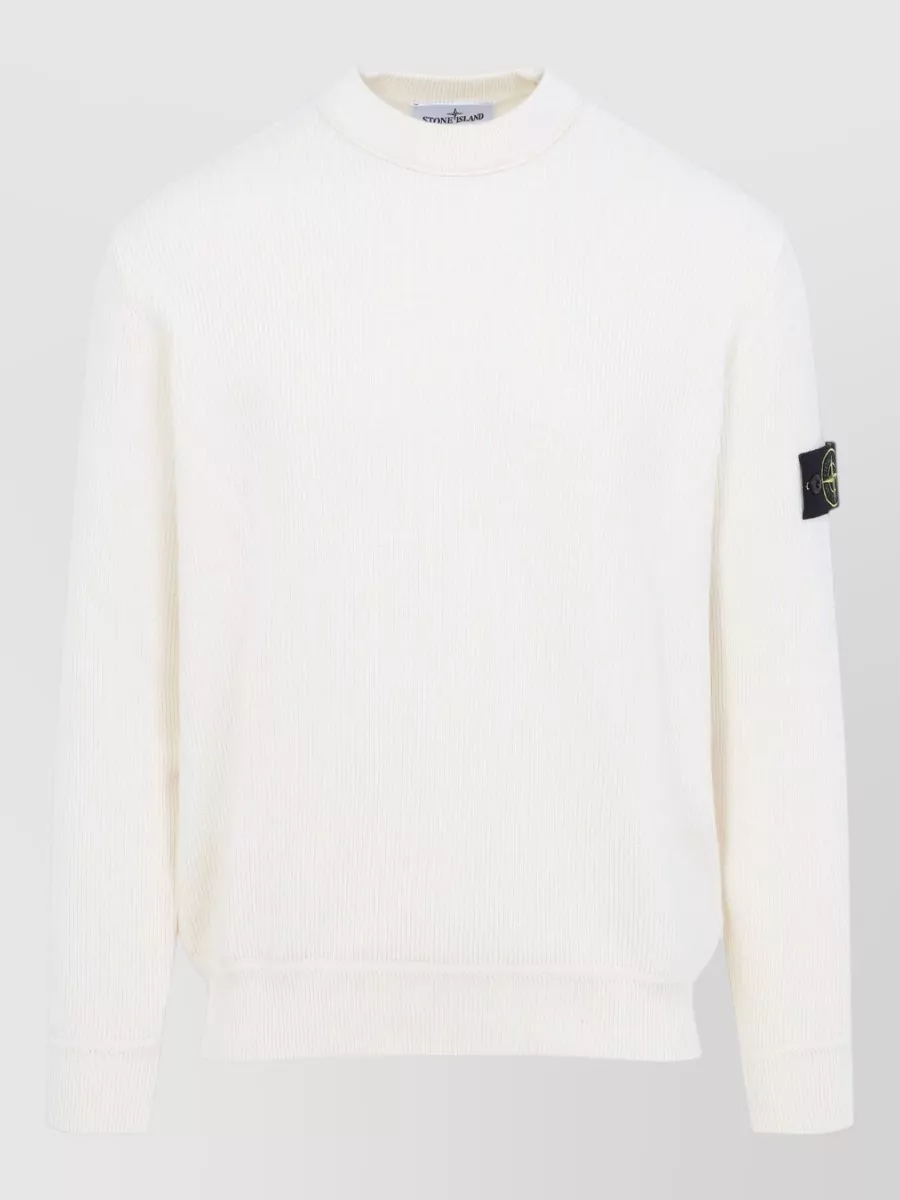Stone Island Crew Neck Knitwear Long Sleeve Ribbed