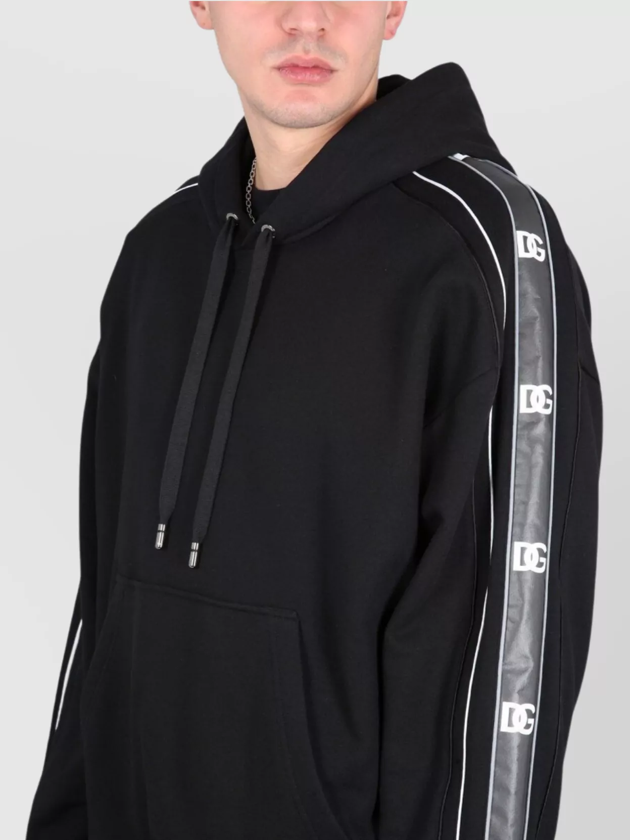 Dolce&Gabbana Hooded Sweatshirt Logo Band