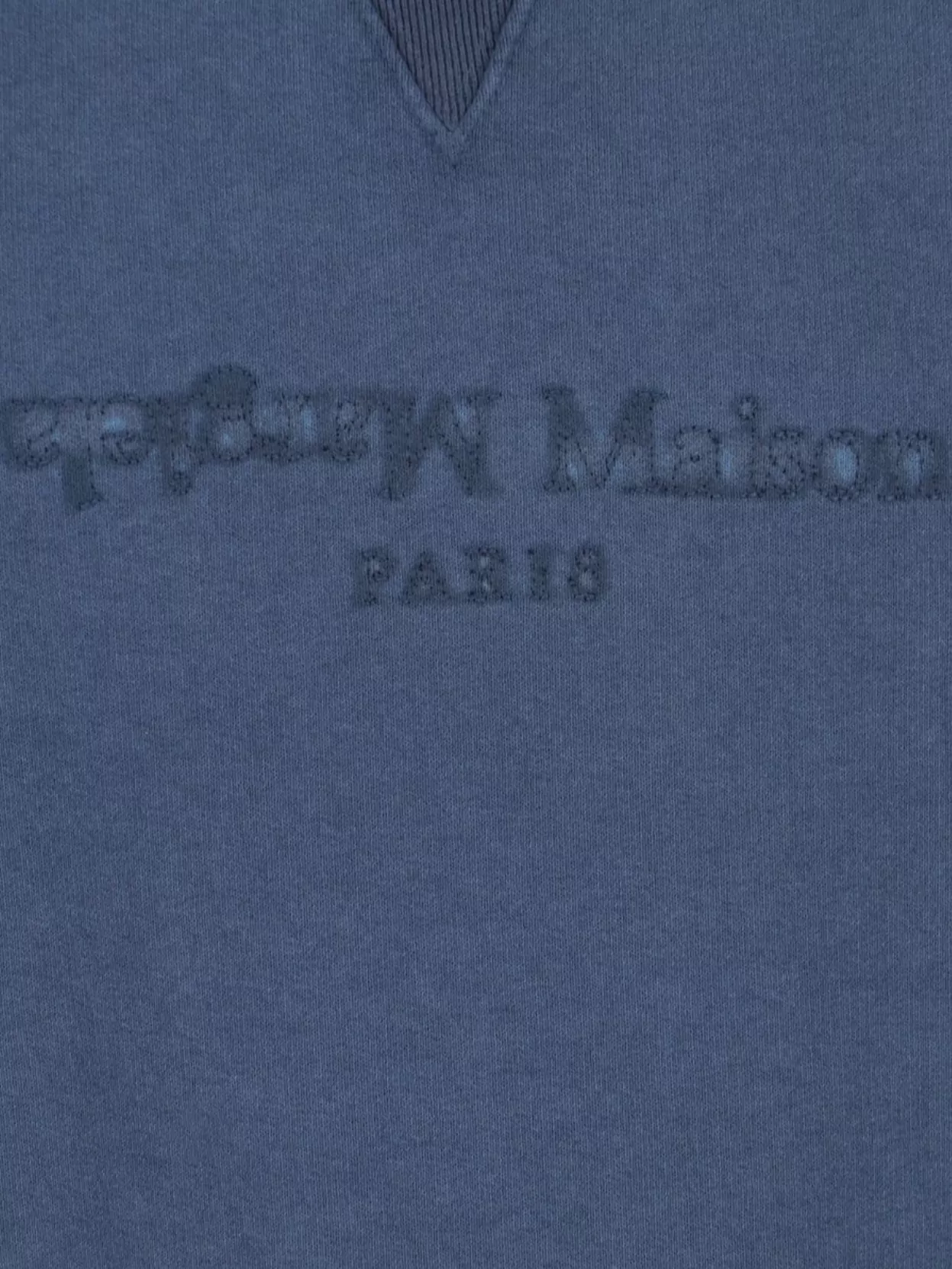 Maison Margiela Ribbed Detail V-Stitch Sweatshirt