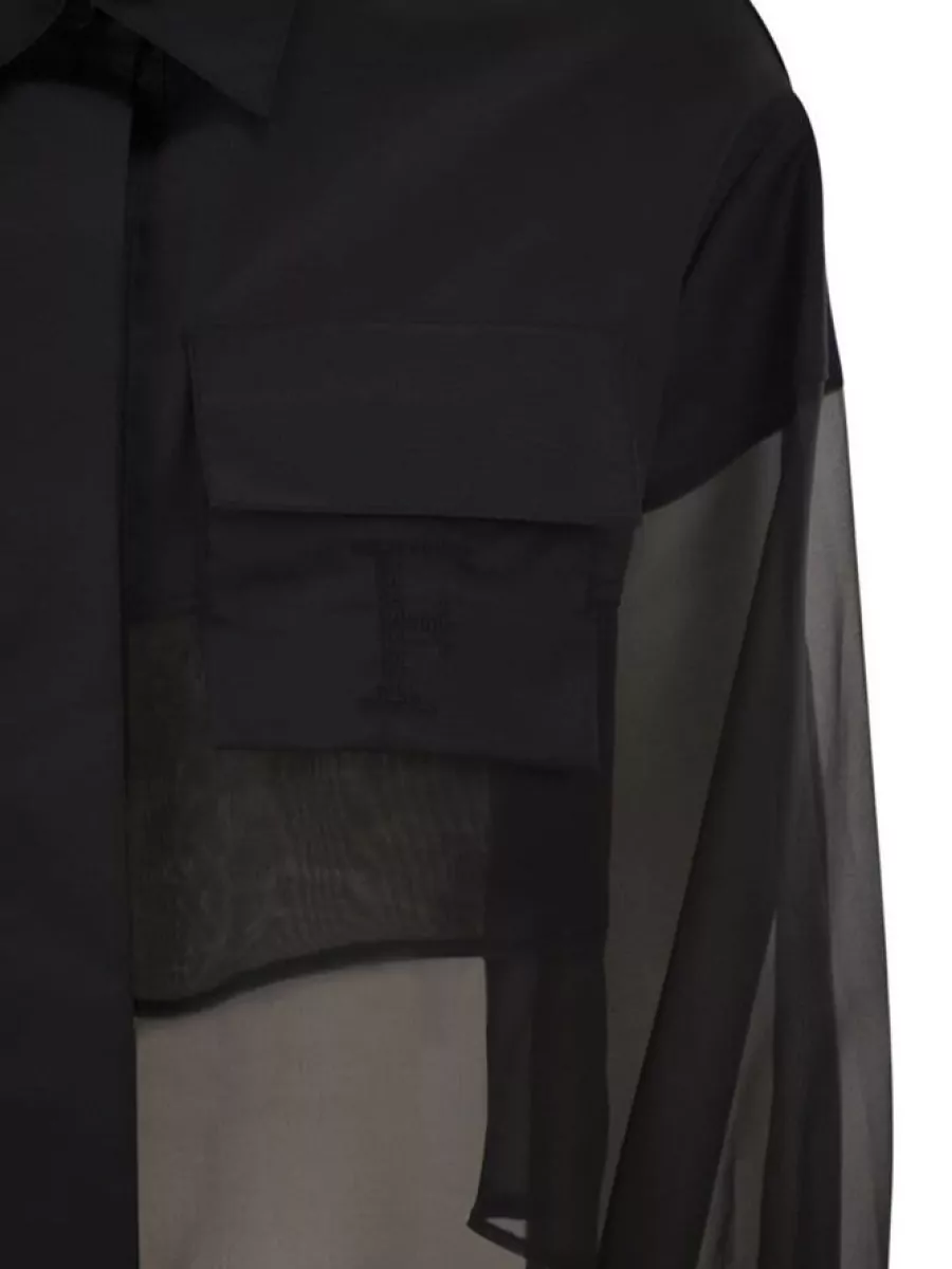 Elisabetta Franchi Cropped Cotton Shirt
