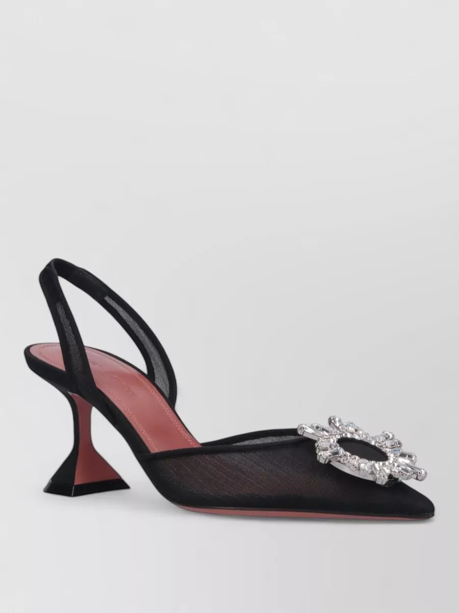 Amina Muaddi mesh pumps