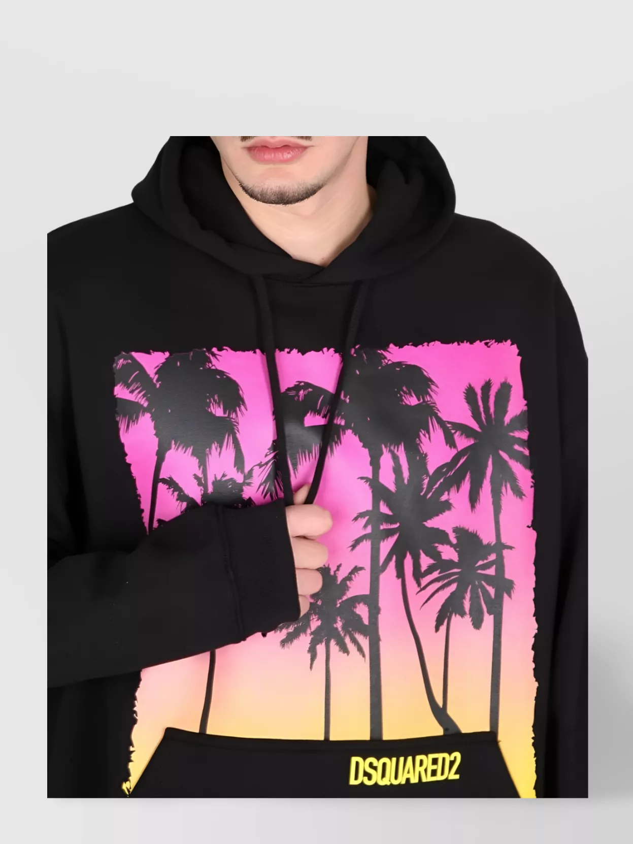 Dsquared2 Hooded Graphic Print Sweatshirt
