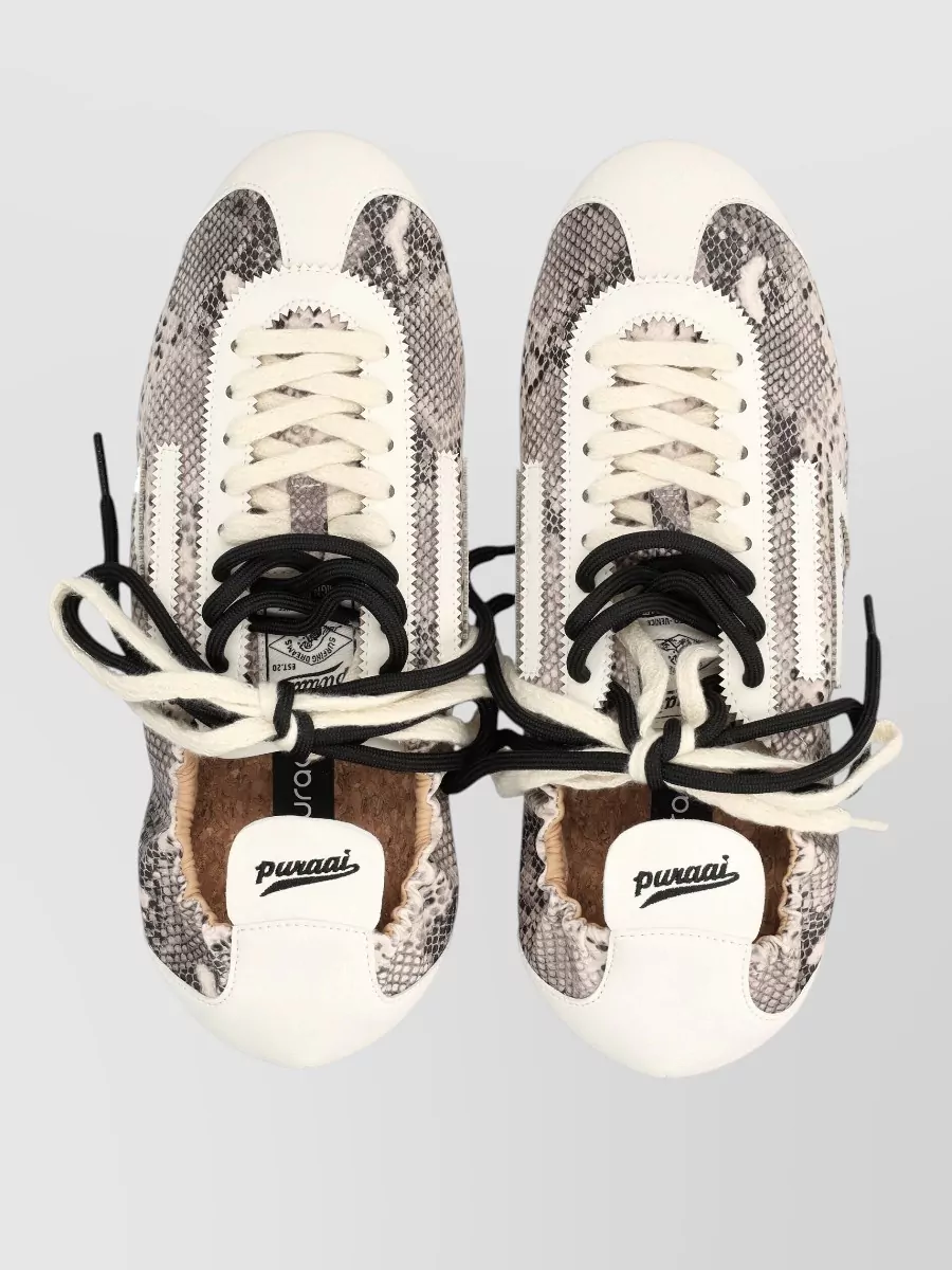 Puraai Vegan Leather Low-Top Sneakers
