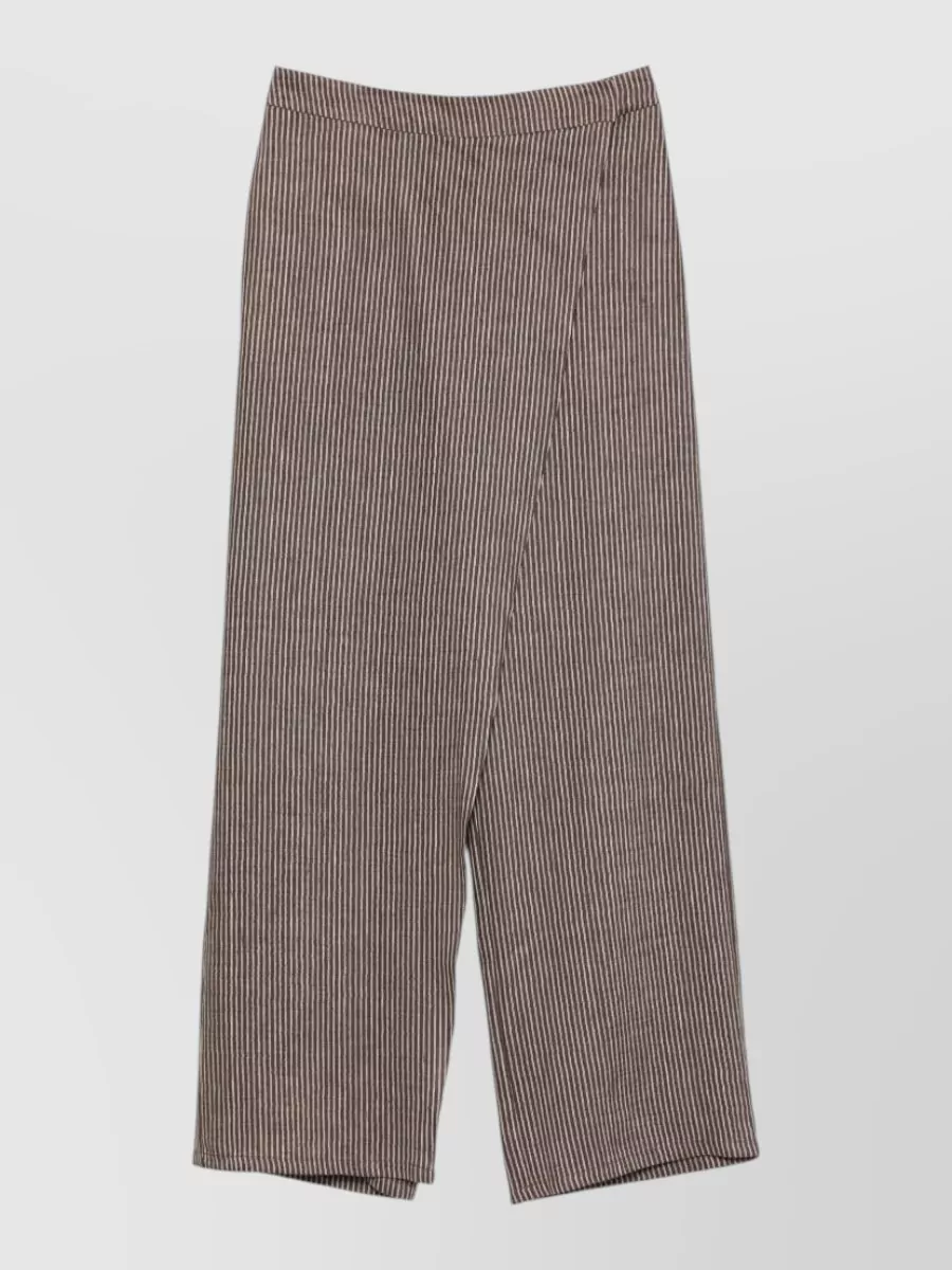 Alysi Striped Wide-Leg Trousers