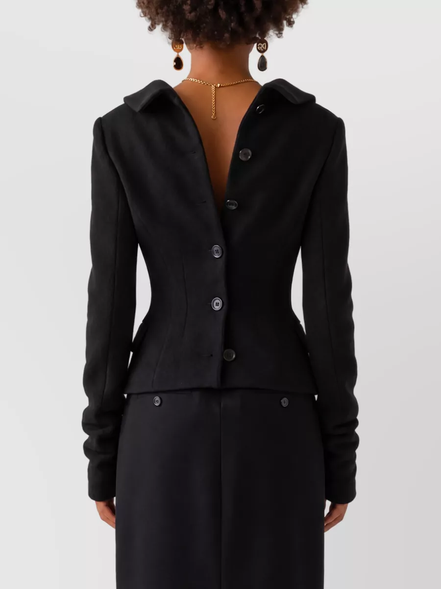 Dolce&Gabbana Virgin Wool Slim-Fit Single-Breasted Coat
