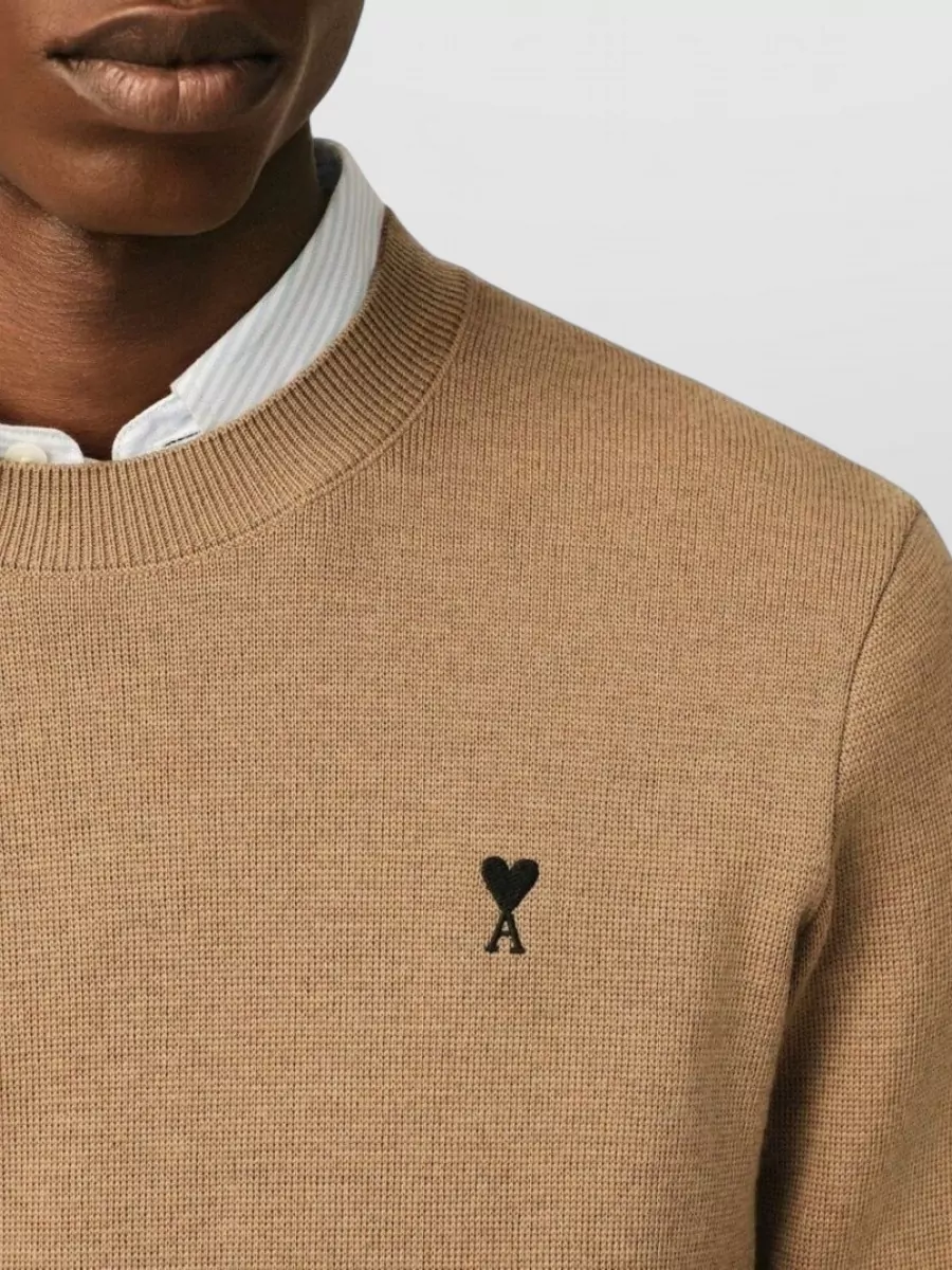 Ami Paris Wool Crewneck Sweater