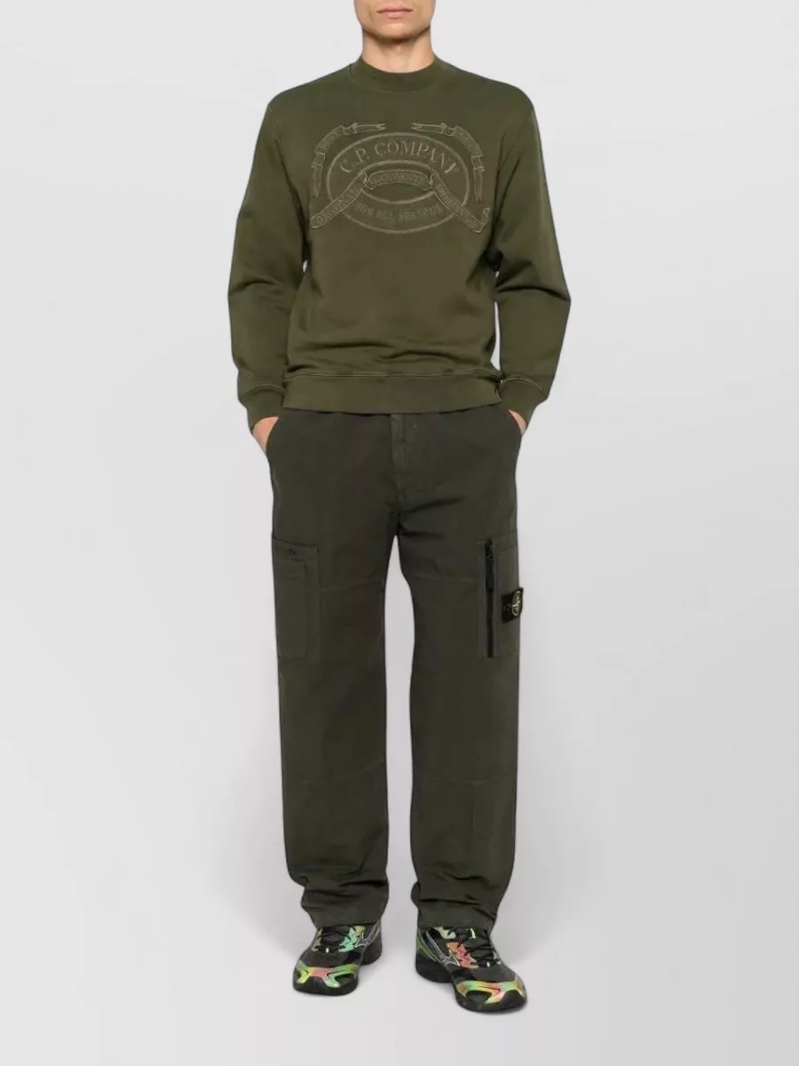 Stone Island Cotton Loose Cargo Pants