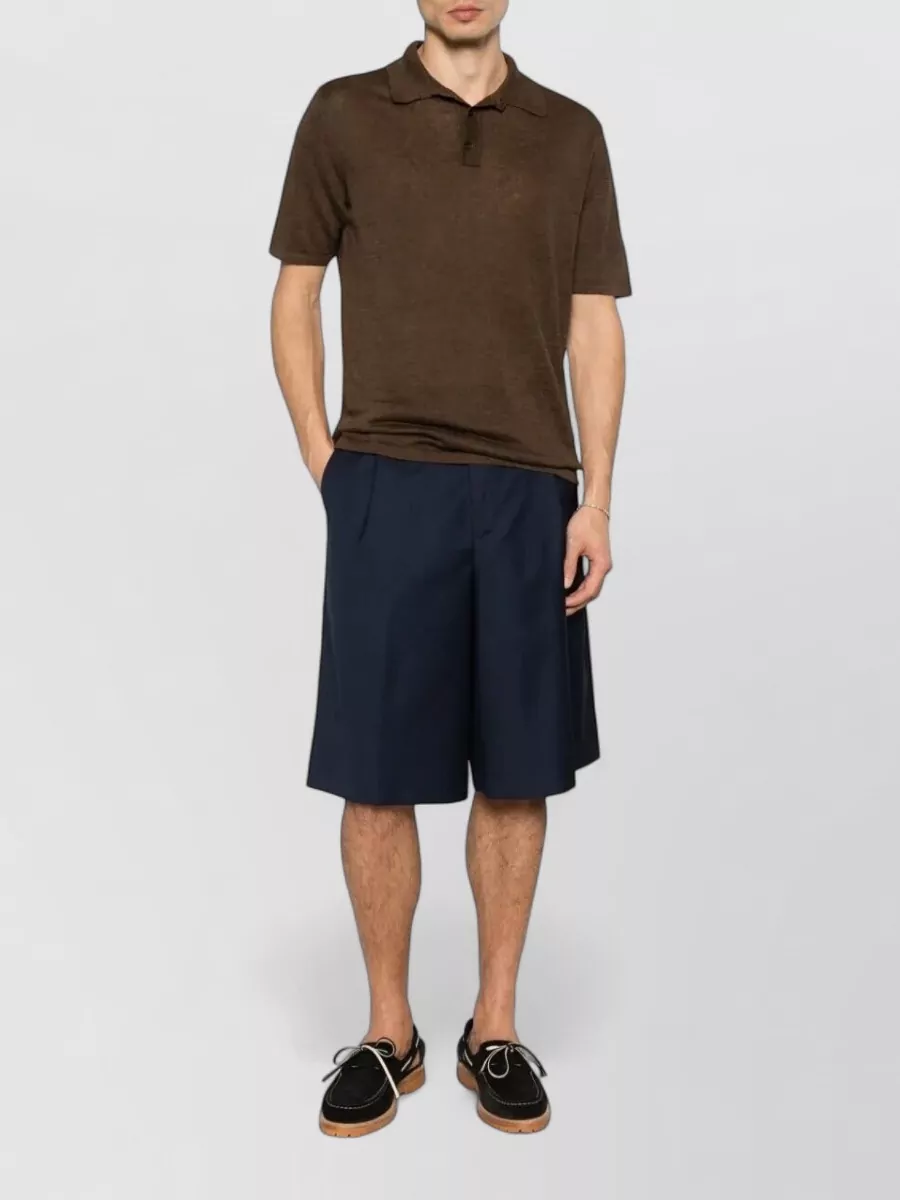 Roberto Collina Linen Polo Shirt