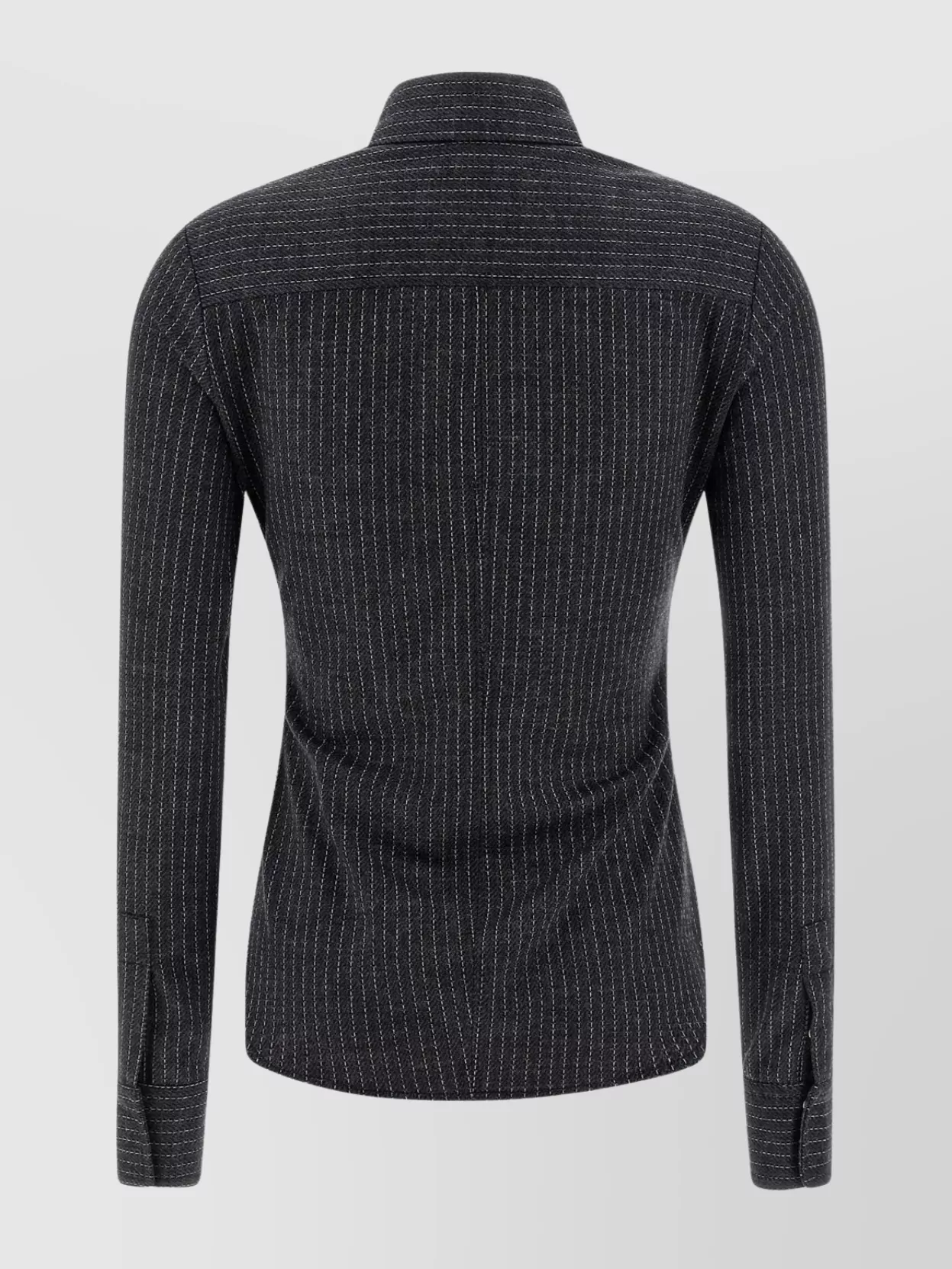 Isabel Marant Tailored Pinstripe Long Sleeve Shirt In Black