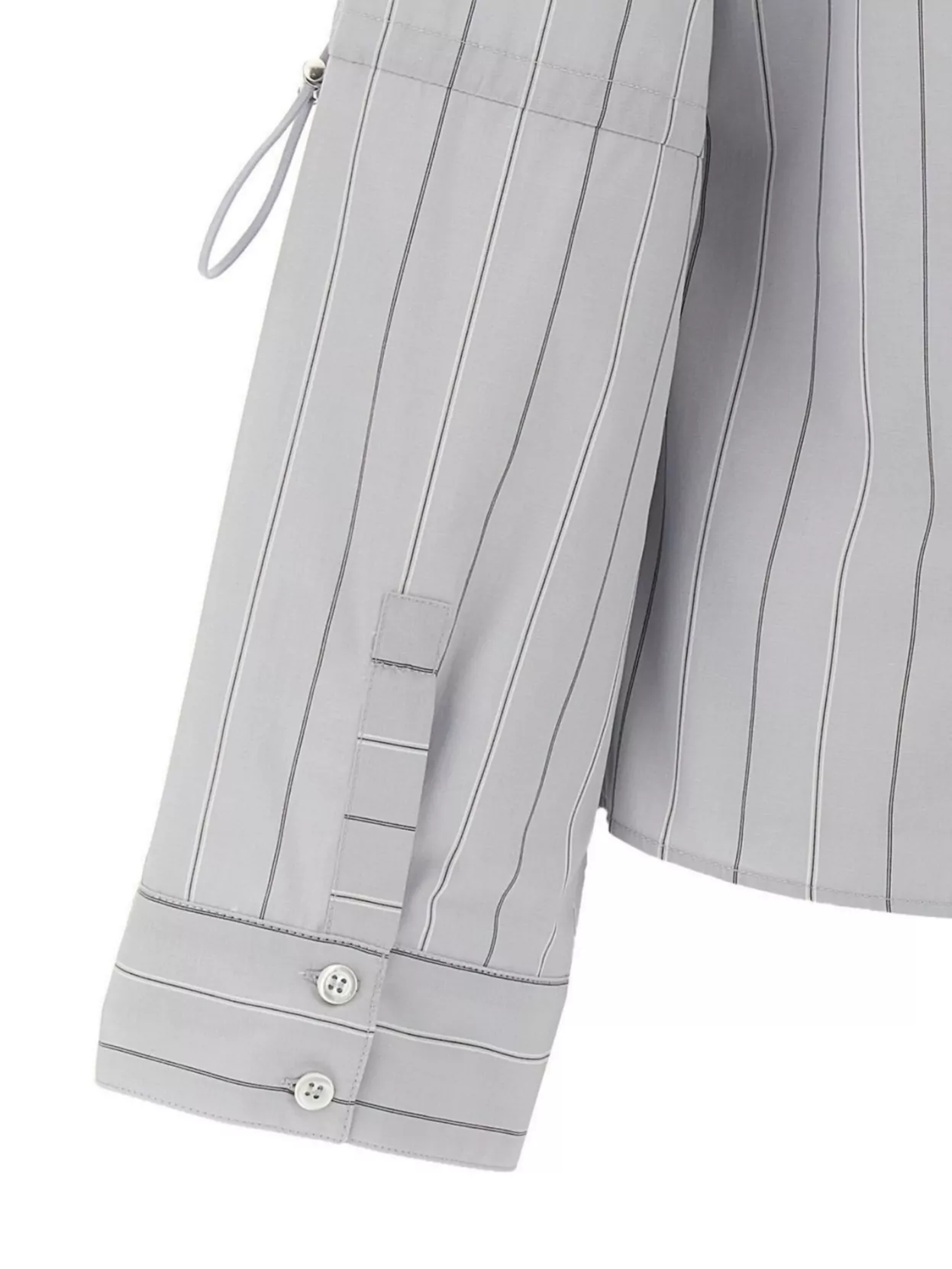 Shop Pinko Striped Collar Shirt With Adjustable Ties