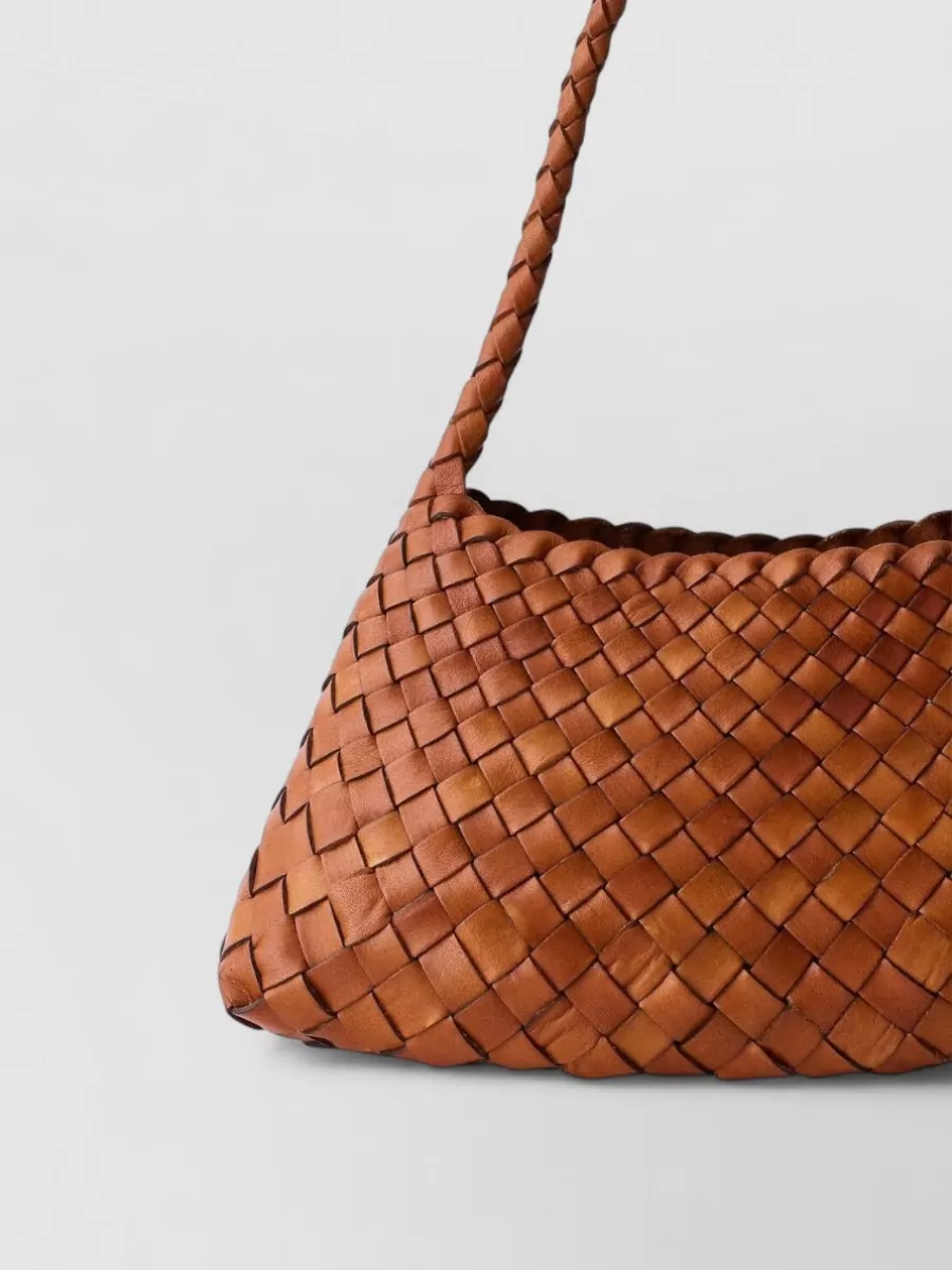 Dragon Diffusion Rosanna Woven Shoulder Bag Textured Design
