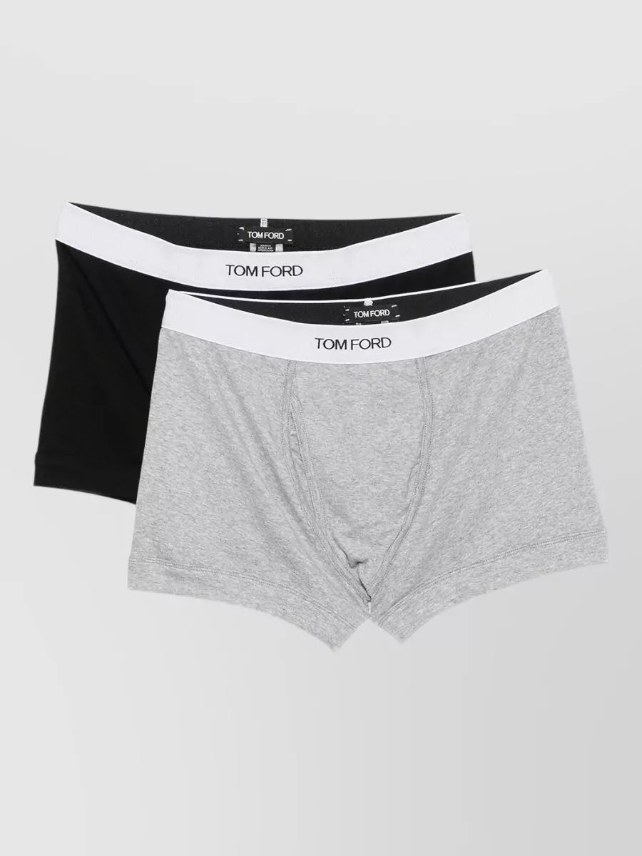 Tom Ford logo-waistband cotton boxer briefs set