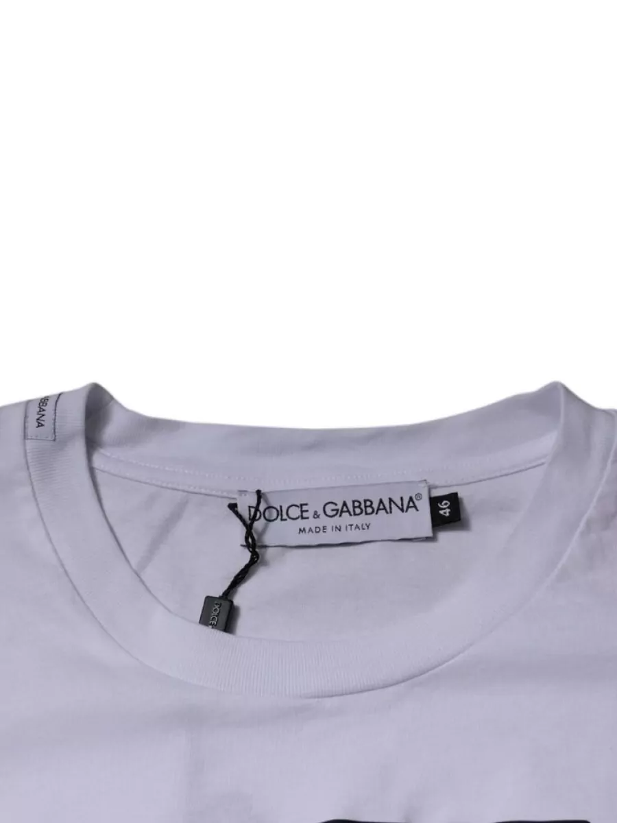 Dolce&Gabbana Cotton Logo-Print Crew-Neck T-Shirt