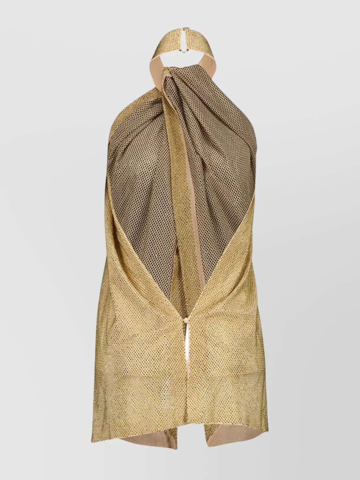 Shop Stella Mccartney Crystal Halterneck Top Georgette