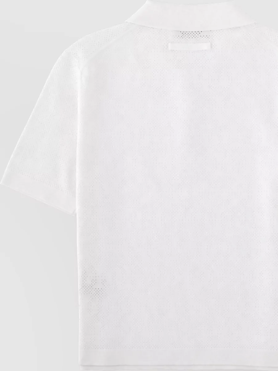 Tory Burch Pointelle Polo Top