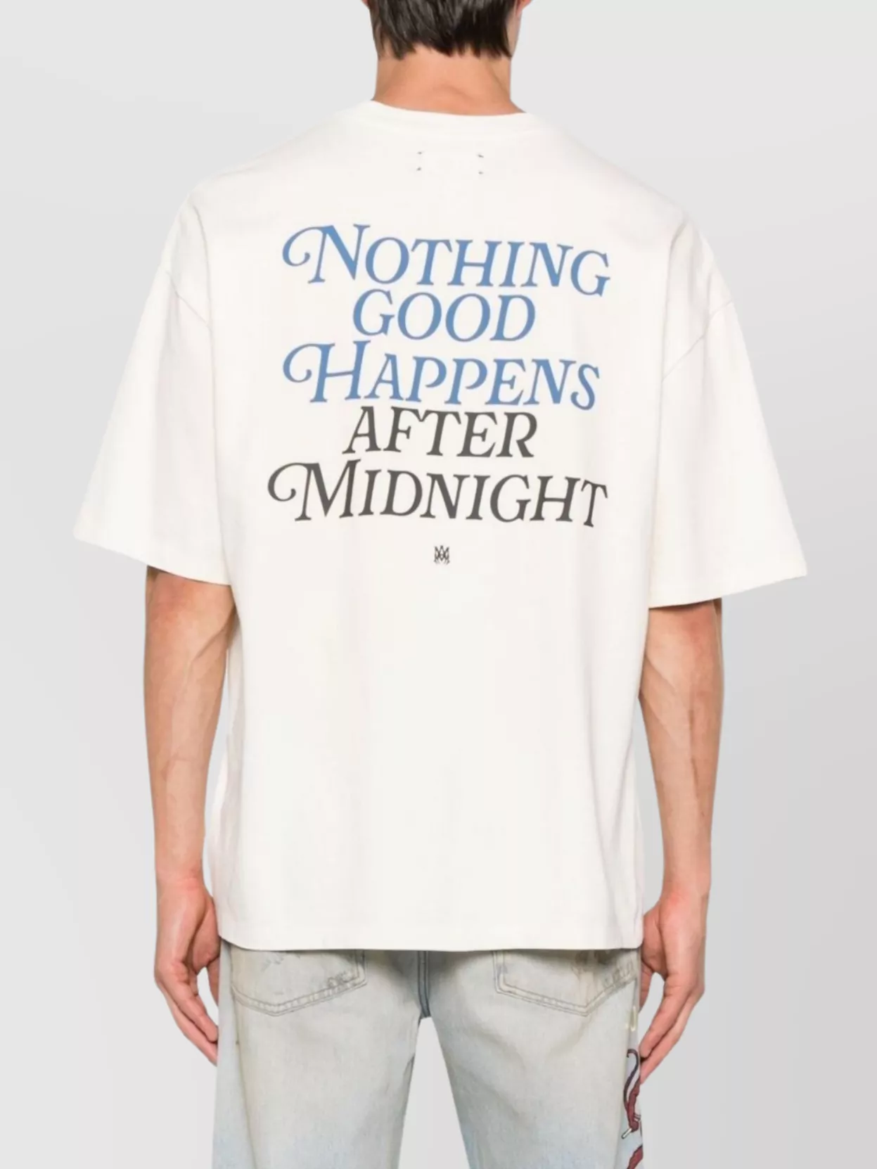 Amiri Night Graphic Print Crewneck T-Shirt