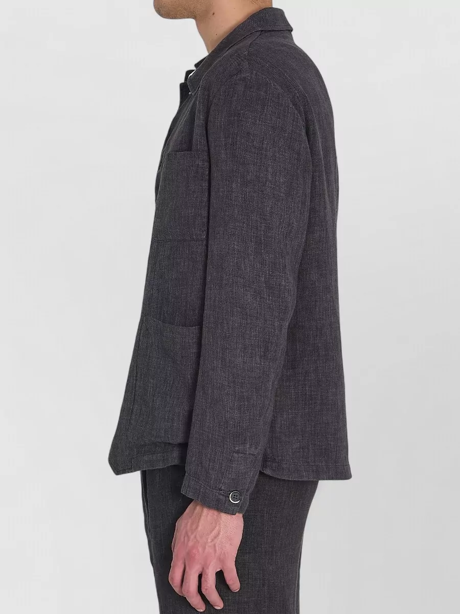 Barena Linen Viscose Regular-Fit Shirt Jacket