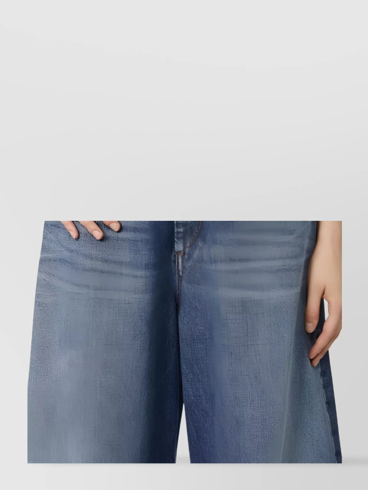 Sportmax Oversized Low-Rise Denim Trousers