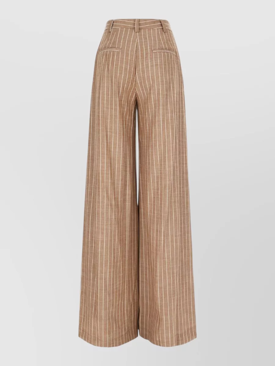 Le Sully Studio Embroidered Wide-Leg Trousers