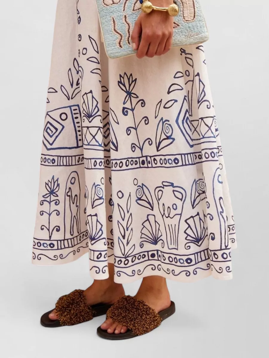 Alémais Linen Midi Sundress