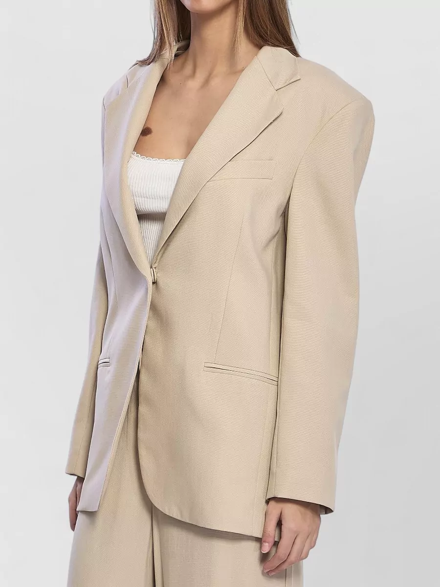 Federica Tosi Oversized Longline Blazer Jacket Tailored Cut