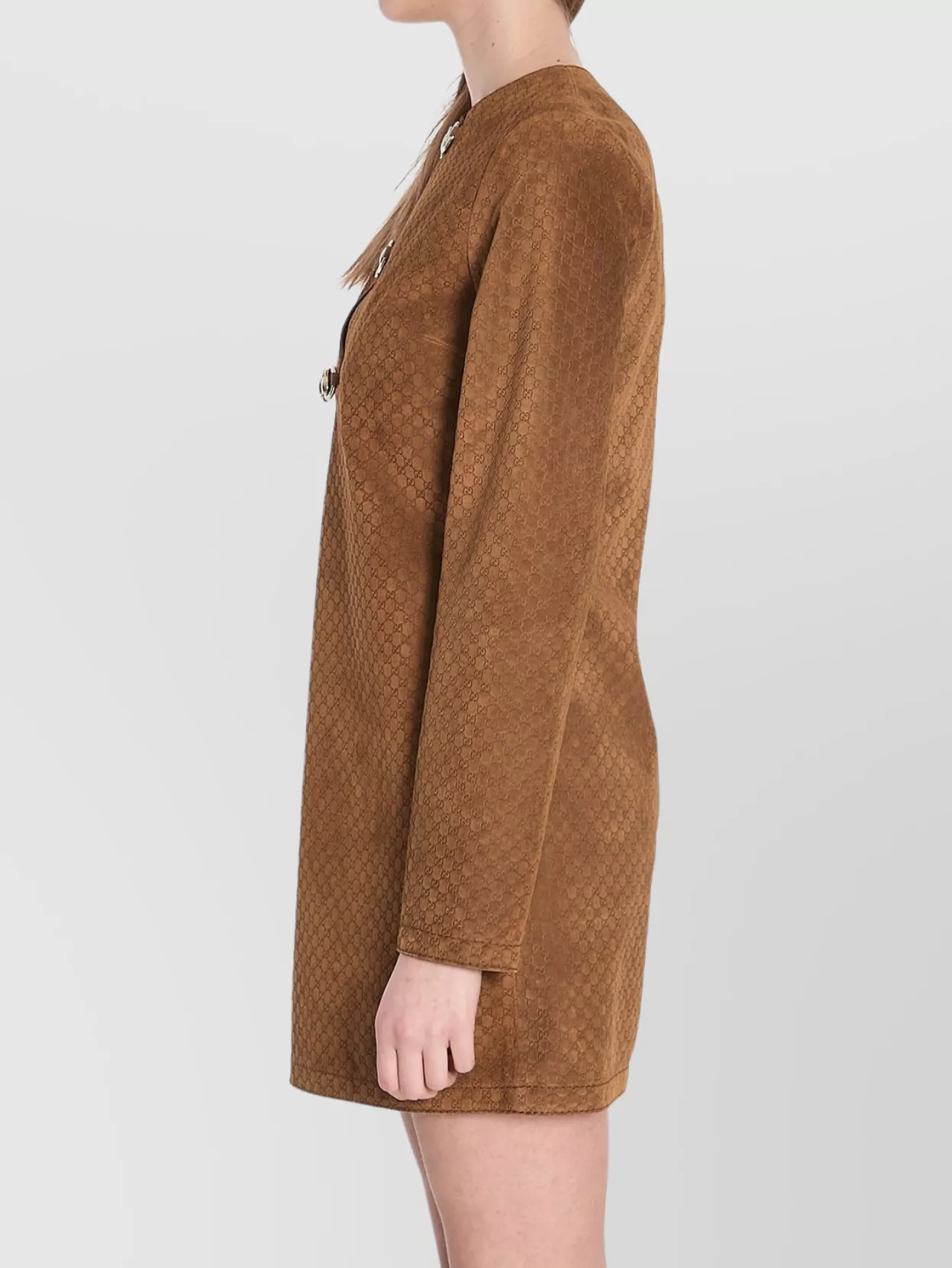 Gucci Gg Suede Mini Dress