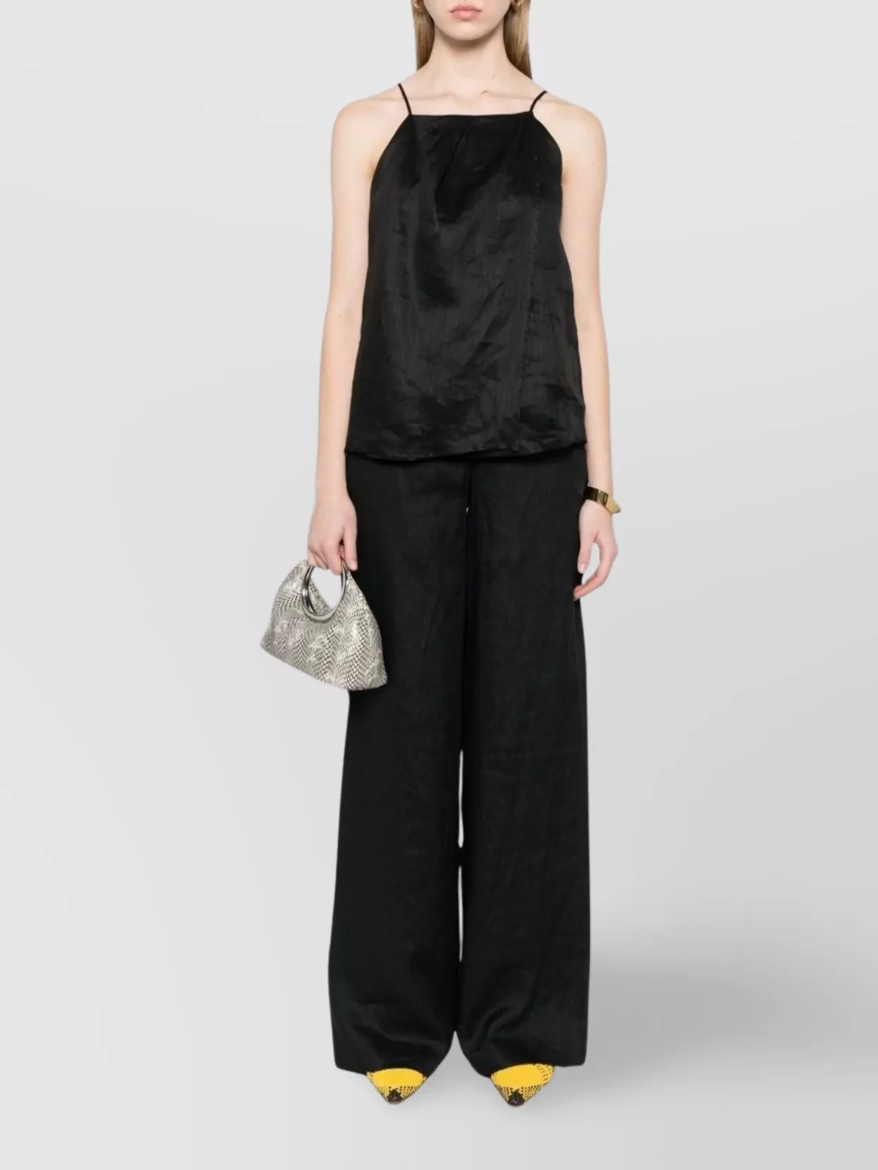 Max Mara Wide-Leg High Waist Trousers With Side Pockets