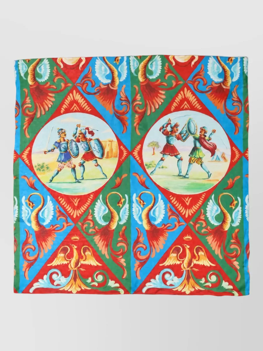 Dolce&Gabbana silk printed square scarf