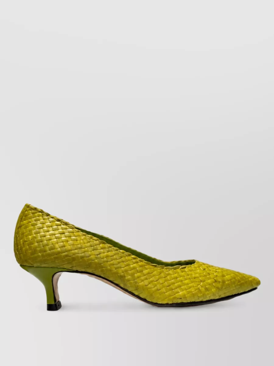 La Rose woven ballerina shoes