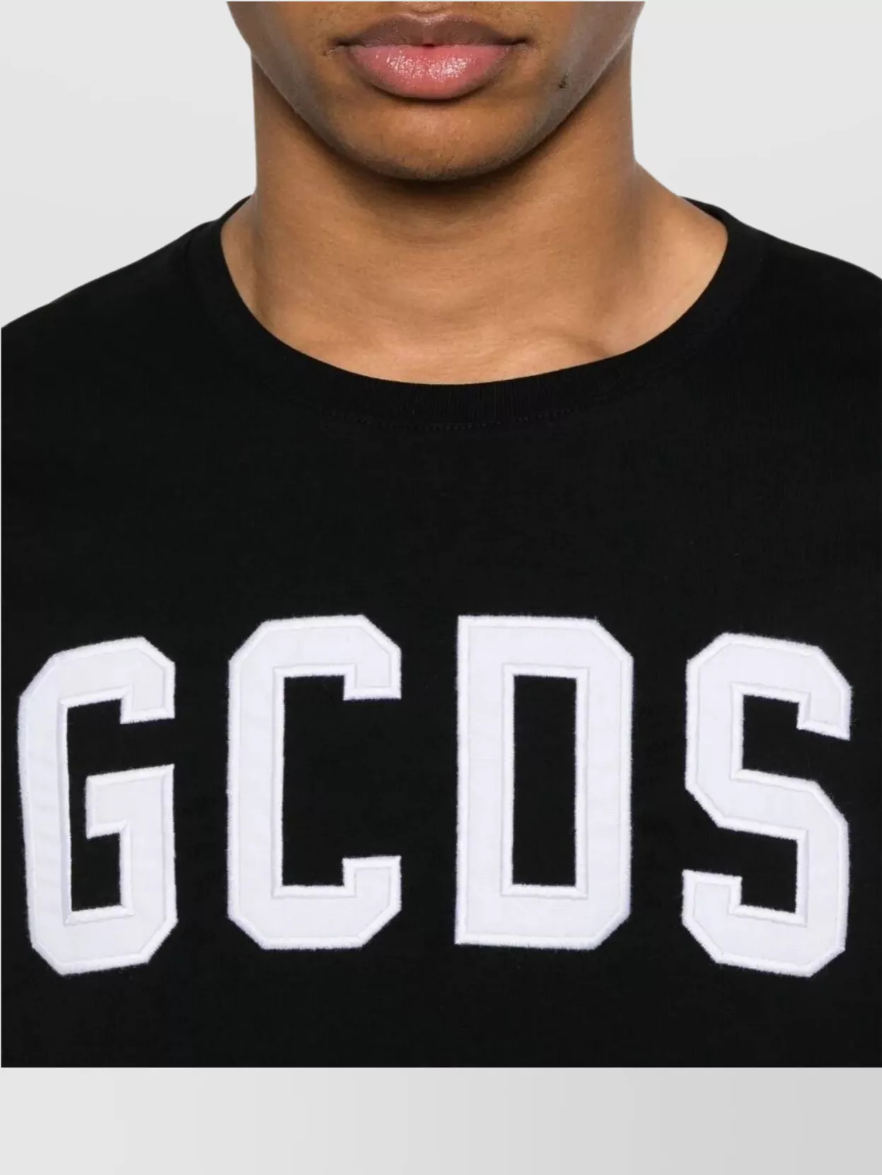 Gcds Striped Logo Crew Neck T-Shirt