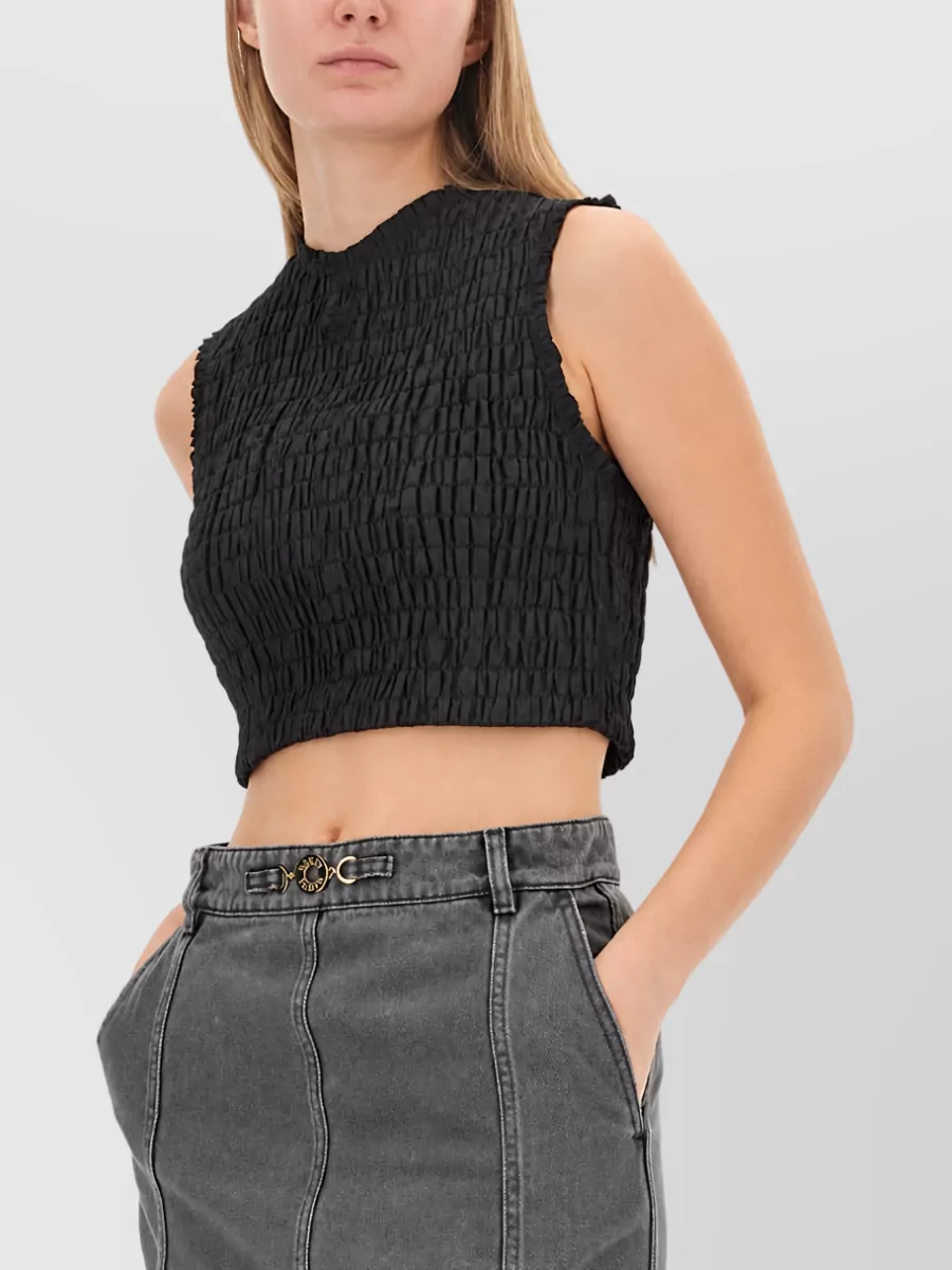 Patou Cropped Denim Top