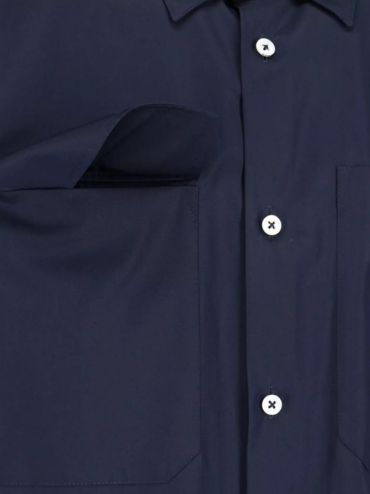 Jil Sander Collared Shirt With Pocket And Long Sleeves