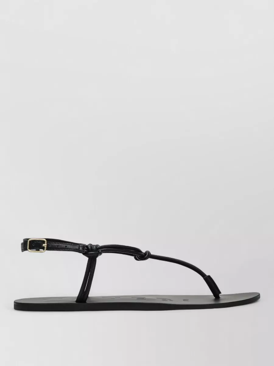 Manebi leather flip flops