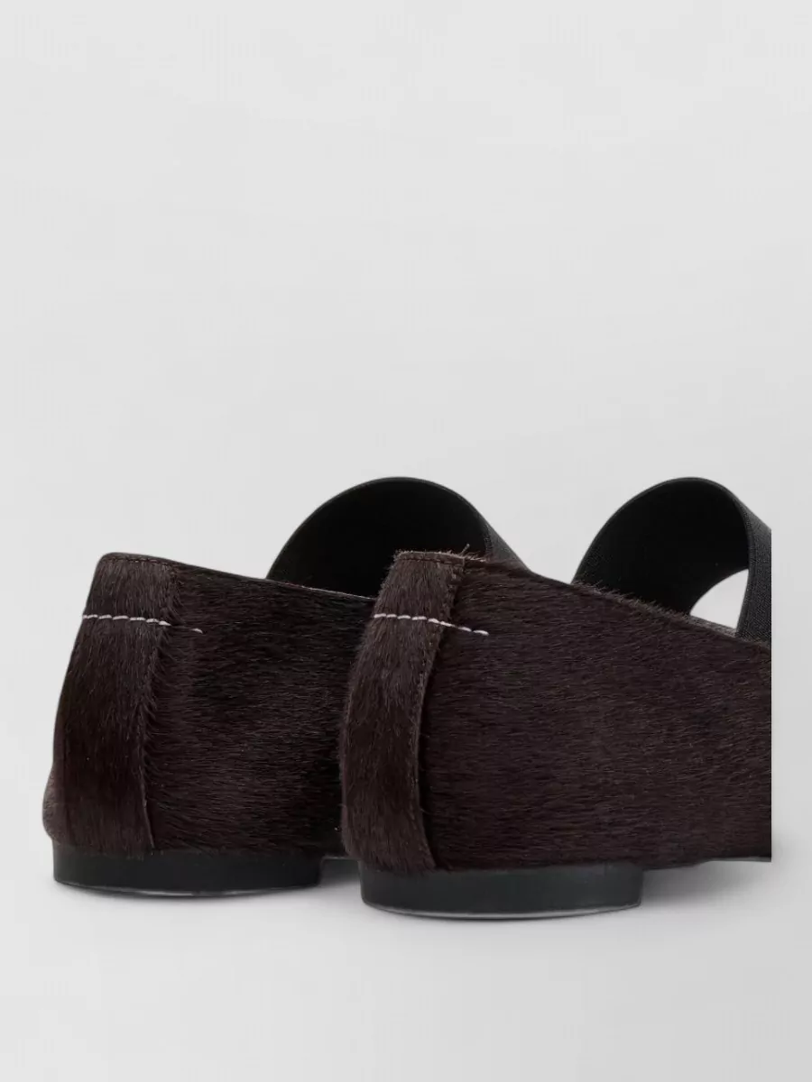 Mm6 Maison Margiela Pony Hair Ballet Flats