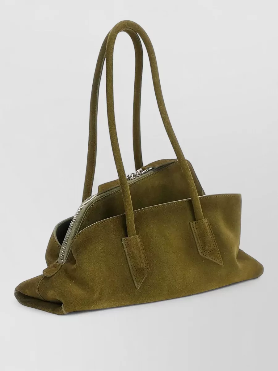 The Attico Small Suede Leather Shoulder Bag