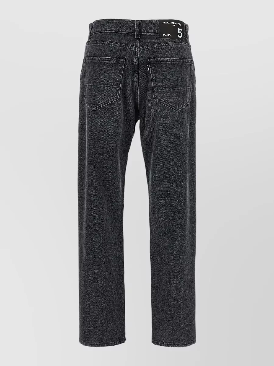 Department 5 denim cropped straight-leg jeans