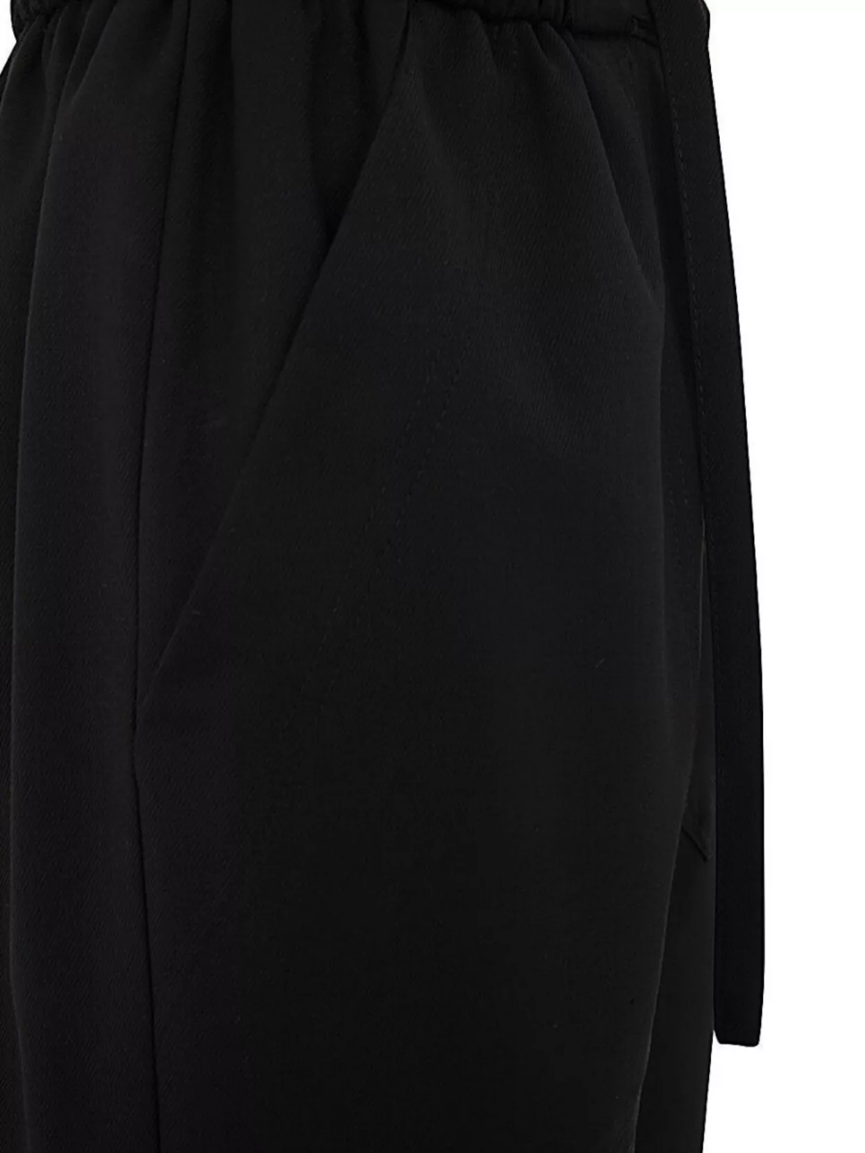 Etro Elastic Waistband Trousers Featuring Drawstring Detail In Black