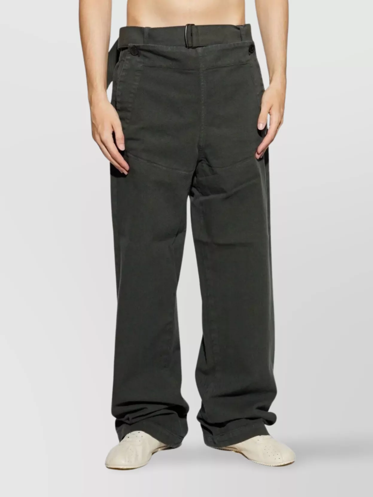 Dries Van Noten Trousers With Belt Loops And Side Pockets