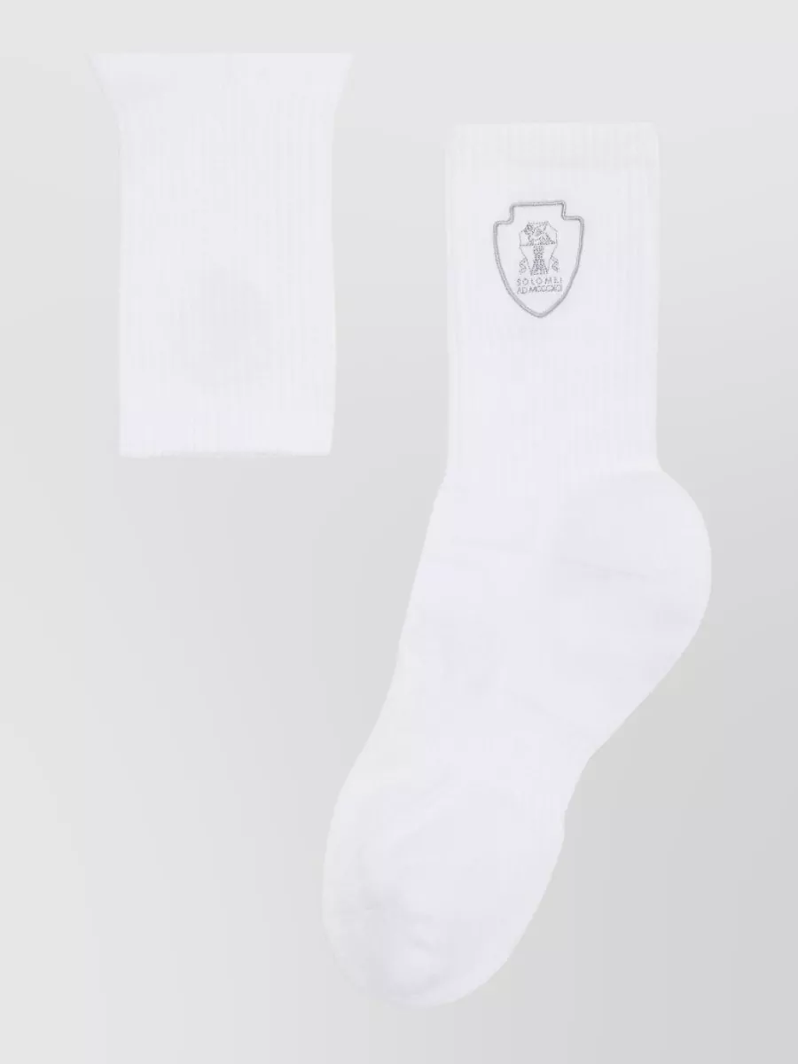 Brunello Cucinelli Ribbed Cotton Ankle Socks