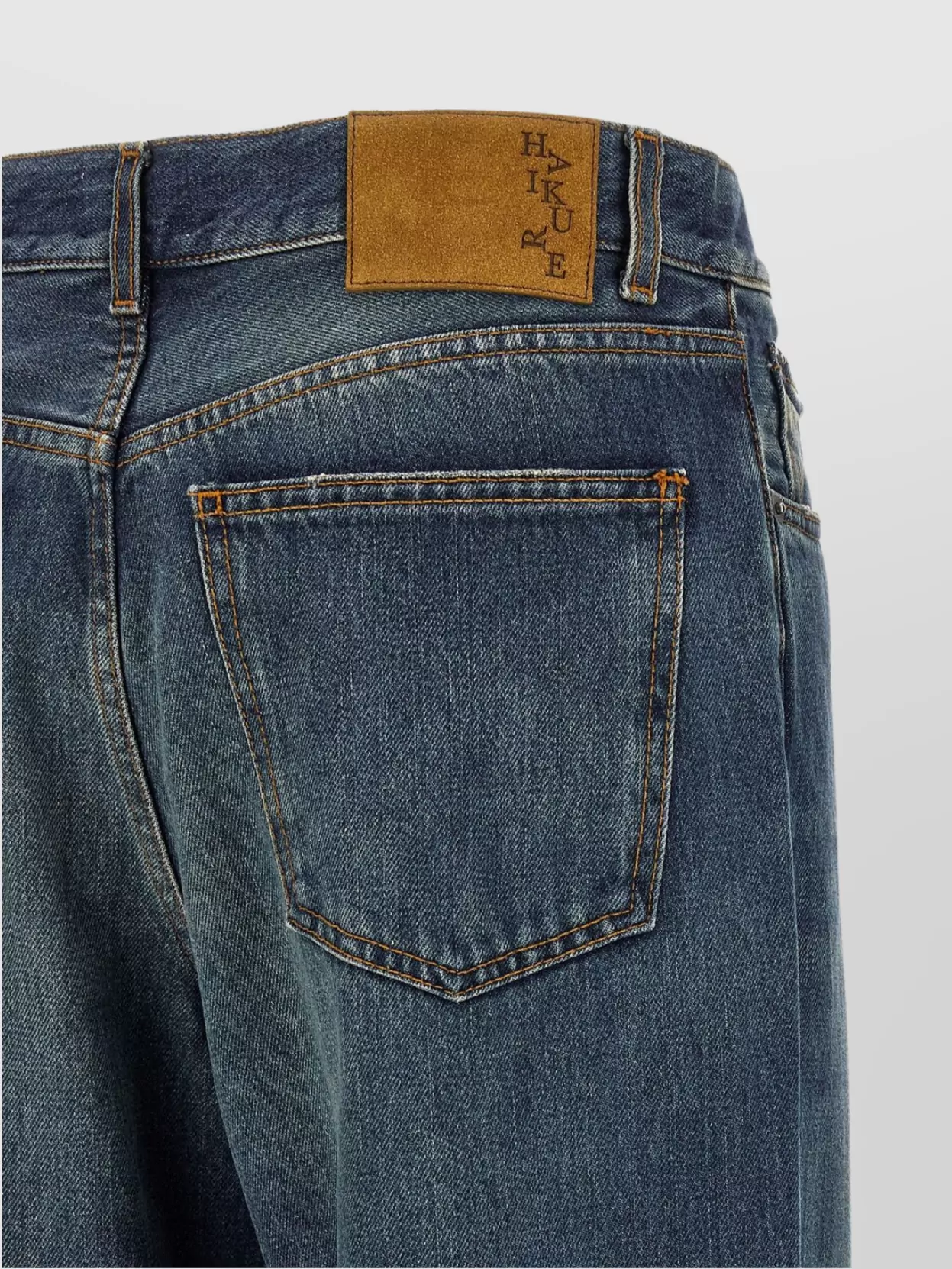 Haikure Winona Mid-rise Straight-leg Jeans In Blue