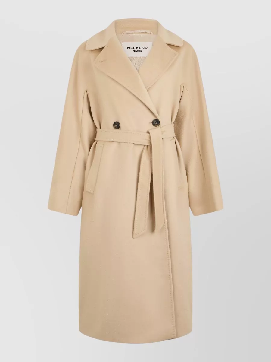 Weekend Max Mara Virgin Wool Double-Breasted Belted Coat