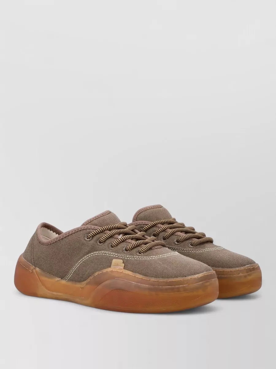 Erl canvas low-top sneakers