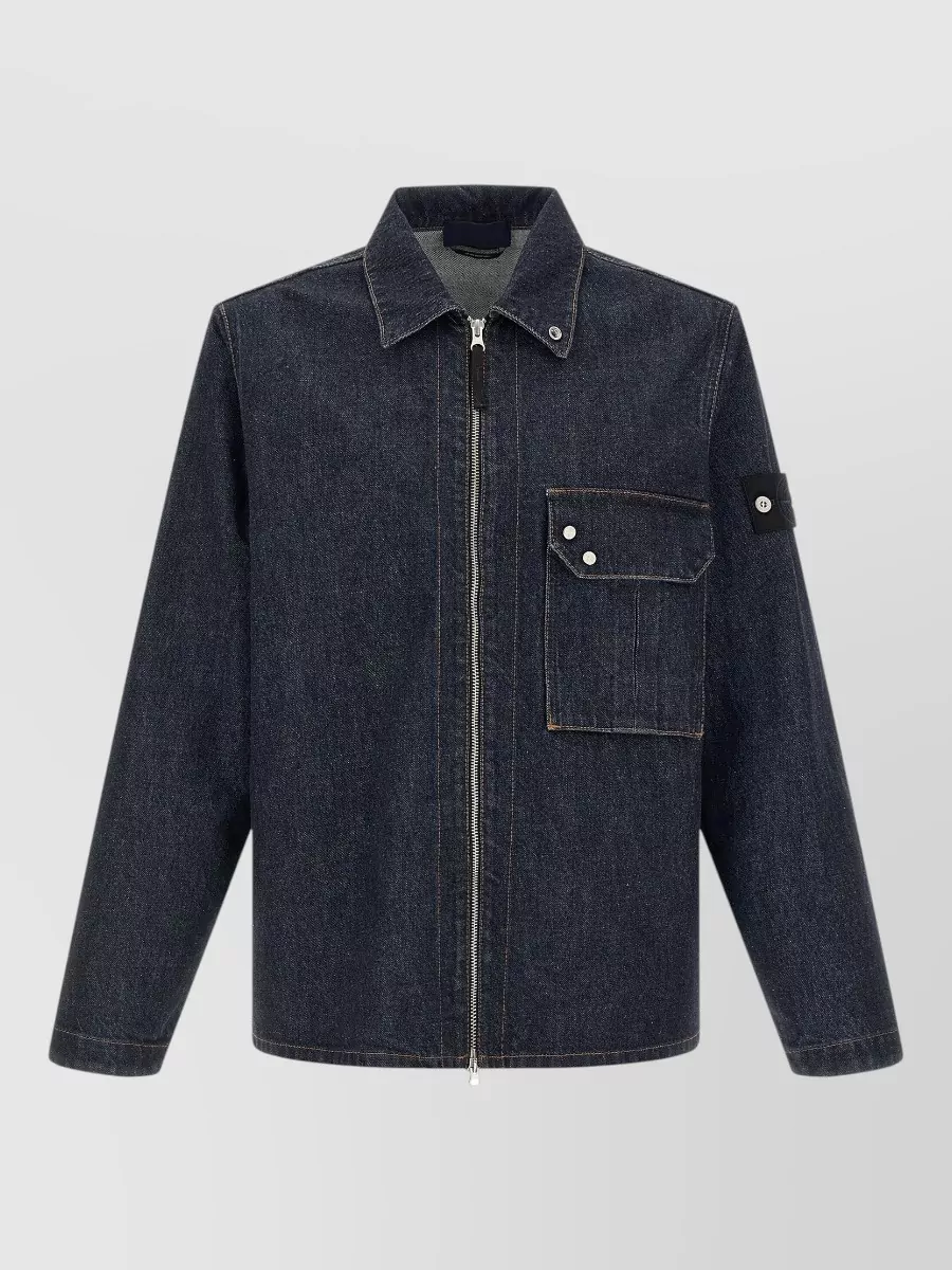 Stone Island Denim Shirt Jacket