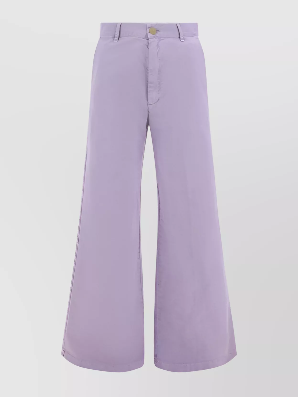 Forte Forte Denim Legging Style Cotton Trousers In Purple